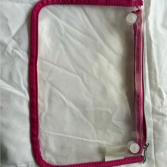 Simple Modern Large Pink Tote Bag with Teal Handles
Pouch included - Picture 6 of 7